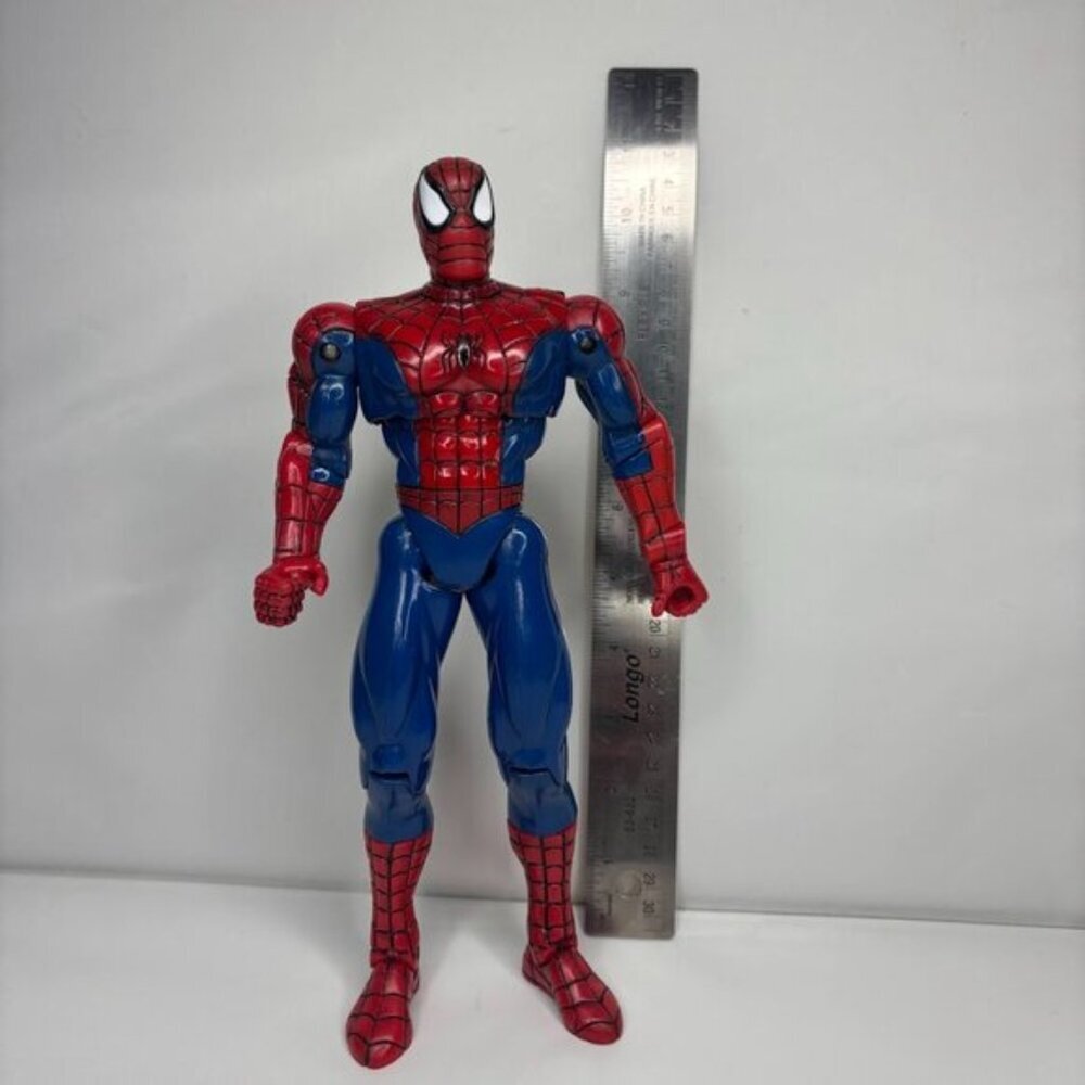 Spider-Man 2 Movie 2004 Super Poseable Spider-Man Figure Marvel Articulated 12”